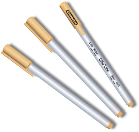 CLEOPÂTRE - Cléo'Line, stylo colle acrylique à bille pointe ultra-fine 1 mm pour le papier, séchage 1 min