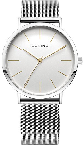 BERING Damen Uhr Quarz Movement - Classic Collection mit Edelstahl und Saphirglas 13436-001 Armbandsuhren - 3 ATM