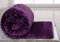 Rohi King Bedspread Blanket Purple Throw for Sofa - Luxury King Size Throws for Beds Super Soft Fluffy Warm Solid Faux Fur Blanket (200 x 240 cm)