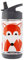 3 Sprouts, Trinkhalmflasche aus Silikon für Kinder, ideal zum sicheren Halten und Transportieren von Wasser und Getränken, dekoriert mit orangefarbenem Fuchs, 350 ml