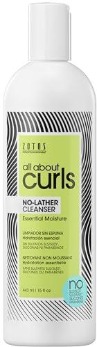 ALL ABOUT CURLS No-Lather Cleanser Shampoo | Essential Moisture | Gentle Cleansing | Suds-Free | All Curly Hair Types | Vegan & Cruelty Free | Sulfate Free | 15 Fl Oz