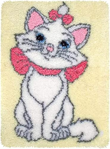 ROCKY&CHAO Latch Hook Rug Kit, DIY Rug Making Kit for Adults Kids, Sika Deer Rug Making Kits, Cross Stitch Kit Carpet Making Cushion Needlework for Beginners, Home Decor, Mariecat 50x38 cm