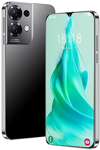 Reno 9 Pro 3G Olåst Mobiltelefon, 6,52 Tum 64 GB ROM 4 GB RAM Dual SIM Factory Olåst Android-smartphone, för Android 12 Face Unlock Slim Mobiltelefon med 5800mAh Batteri (Svart)