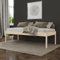 Hansales Seniorenbett 80x200 cm Saari Scandi Style mit Rollrost aus hartem FSC Birken Massivholz - über 350 kg - Holzbett 55 cm hoch ohne Kopfteil - Stabiles Einzelbett für Senioren