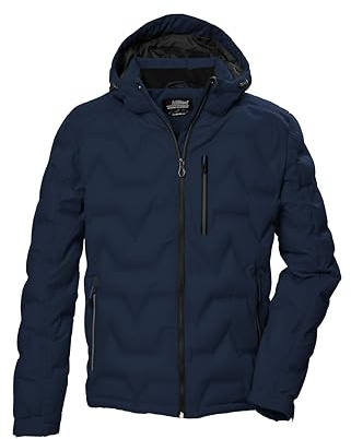 killtec Herren Steppjacke mit Kapuze/Jacke ist wasserabweisend KOW 60 MN QLTD JCKT, dunkelblau, M, 41834-000
