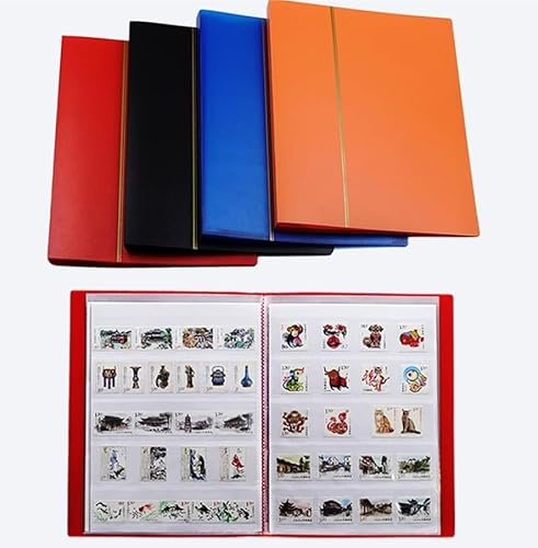 Luminexia 1*Álbum de Sellos,clasificador 60 Paginas,Material de PP,Gran Capacidad,a Prueba de Polvo y a Prueba de Humedad,protección de Doble Capa,Clasificador de Sellos