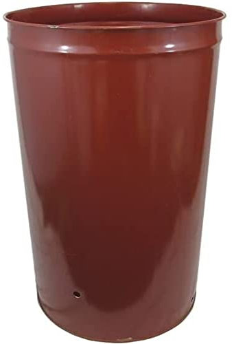 KetoBarrow Large Steel Incinerator Bin 210 Litre Steel Drum Burner Barrel 210L Heavy Duty Burn Garden Rubbish Waste Fire Pit Burning Bin Wood burner Bin