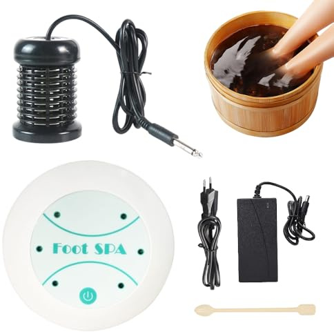 Pediluvio Ionico, HOVCEH Portatile Foot Spa Ion Detox, Macchina per il Bagno ai Piedi di Disintossicazione Lonica per Corpo, Dispositivo per Pediluvio (Senza bacinella per i piedi)