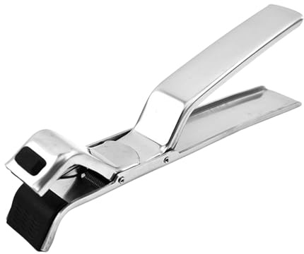 Pinzas de agarre para placas de cocción, elevador de acero inoxidable resistente al calor, antideslizante, para microondas doméstico, barbacoa, cuencos, sartenes y