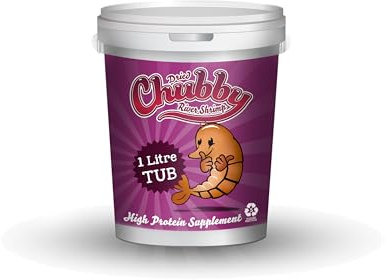 Chubby Mealworms Dried Shrimp - 1 Litre, High Protein River Shrimp Treats, Dried Food for Aquatic Pets, Ideal for Tropical & Marine Fish, Cichlids, Discus, Goldfish, Koi & Turtles
