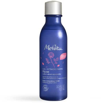Melvita Lotion Hydratante Sérum Eau Extraordinaire de Rose Intense Soin Booster d'Hydratation Vegan, Flacon 100 ml