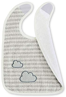 Sterntaler Plastik-Klettlätzchen Schaf Stanley, Größe: 26 x 38 cm, Grau