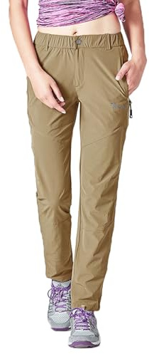 donhobo Damen Outdoorhose Wanderhose Quick Dry Trekkinghose | Ultraleichter Verschleißfester UV-Schutz Atmungsaktiv Sommer Freizeit Trekking Campinghose Funktionshose