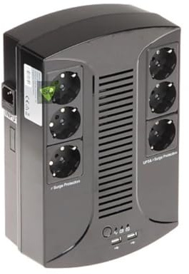 Gruppo di continuità 1400VA 900W UPS 6 SCHUKO PER PC TELECAMERE VIDEOSORVEGLIANZA TV COMPUTER