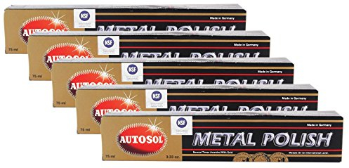 5x 75ML AUTOSOL MetalPolish Alu Metall Chrom Politur Polierpaste EDEL Chromglanz