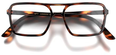 LONDON MOLE® Spy Lunettes de lecture | Liseurs de style pilote en forme carrée et sympa | Unisex féminin masculin | Charnières à ressort