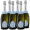 Menger-Krug Chardonnay Brut Deutscher Sekt (6 x 0,75 l) Exzellenter Sekt in Champagner-Qualität mit Herstellung in Deutschland aus deutschen Trauben - puristisch, modern und edel