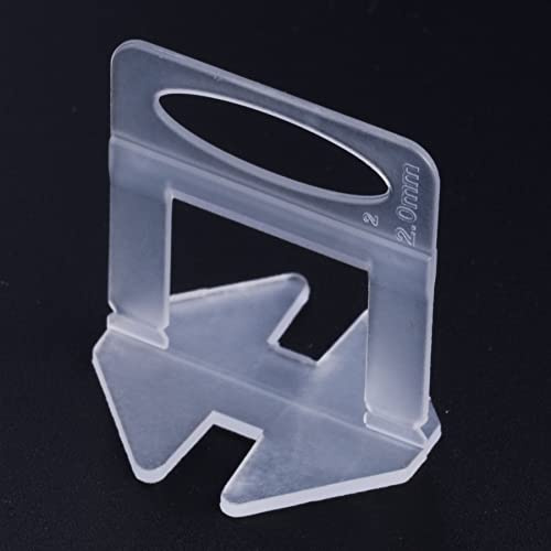 Sistema di livellamento delle mattonelle 2mm 300pcs Distanziatore del cuneo del livello