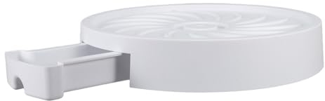 COLLBATH Base a Rullo per Piante da Interno ed Esterno, Sottovaso Rotondo con Vassoio di Drenaggio Integrato e Ruote, Supporto Mobile per Vasi di Fiori e Piante Grasse con Struttura Stabile