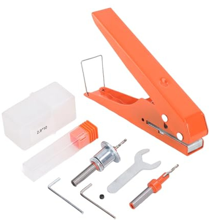 Pinza per punzonatura per bordatura manuale, per punzonatura a foro singolo, resistente, 10 mm, cromata, per risparmiare manodopera