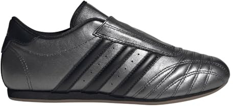 adidas Womens Taekwondo Slip On Sneakers Shoes Casual - Black, Silver - Size 9 M