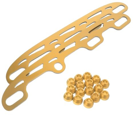 PENIKOKO Cuchillas de Repuesto para Patines de Hielo de Acero Inoxidable 290 Mm Doradas, Piezas de Repuesto para Hockey sobre Hielo y Patinaje Artístico, Accesorios Profesionales