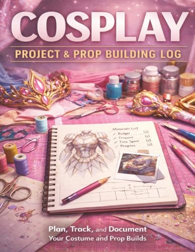 Cosplay Project & Prop Building Log Book for Women and Girls: lan, Track, and Document Your Costume Builds | Materials Checklist, Budget Tracker, Time ... Post-Project Review for 10 Complete Projects
