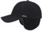 Stetson VABY Baseball Cap Wolle Kaschmir Basecap Käppi Cap Ohrenklappen (63/XXL, 1 Schwarz)