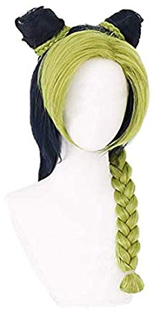 PWEINCY Perücke Cosplay Dutt geflochtenes Kunsthaar