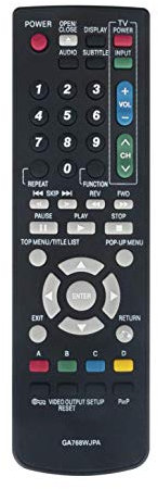 VINABTY Télécommande GA768WJPA adaptée pour Sharp Blu-Ray Disc DVD BD Player BD-HP25 BD-HP24U BD-HP25D BD-HP25U BD-HP25X BD-HP90D BD-HP210 BD-HP210U BD-HP22U