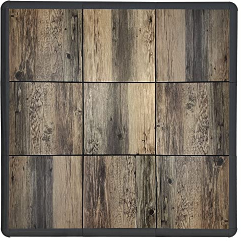 Nicoman Portable Dance Floor Tiles|Tap Dancing, Jazz, Ballet, Irish Dance|Easy to Assemble|9 Tiles (36″x36″) - Oak Wood effect