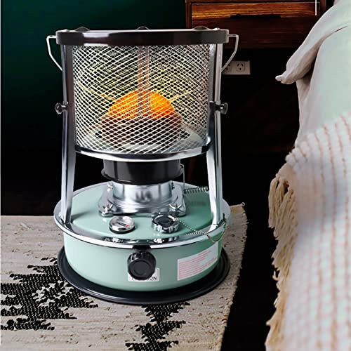 Calefactor de petróleo con Mecha,Calentador de Estufa de Queroseno portátil con indicador de Aceite Para calefacción interior/exterior tiendas de campaña senderismo