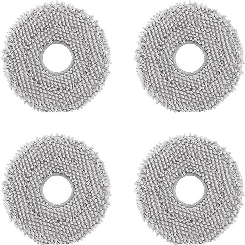 roborock Original Antibakterielles rotierendes Wischmopp, 4 Stück | Kompatibel mit Qrevo S5V/Qrevo Edge S5A/Qrevo Curv S5X/Qrevo CurvX/Qrevo Slim/Qrevo MaxV/Qrevo/Qrevo S/Qrevo Pro