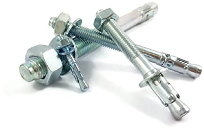 dubaust Anclaje para cargas pesadas, tacos de hormigón, anclajes de cuña, pernos, aprobación ETA para hormigón agrietado y no agrietado, galvanizado, M6 – M20 (M20 x 205 mm, 5 unidades)