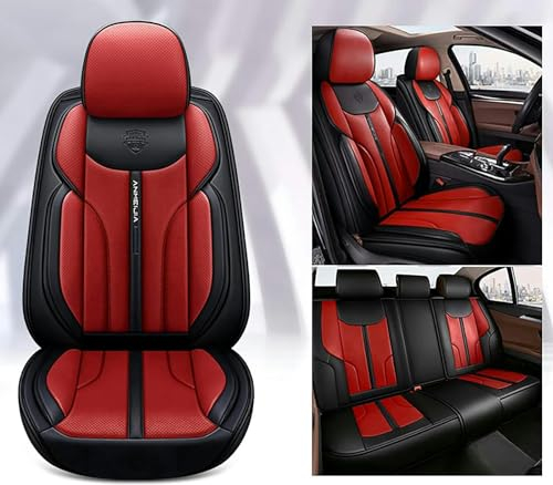 YOUFOX Sitzbezüge Auto Autositzbezüge Universal Set für Dacia Logan/Logan MCV/Logan MCV Fiskal/Logan MCV Stepway Auto Zubehör、Rot