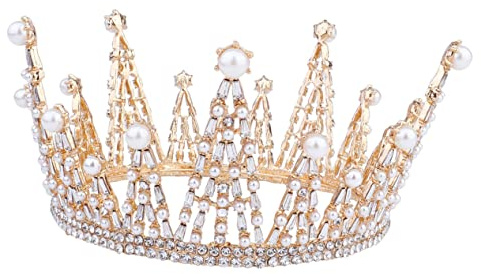 DEARMAMY Couronne De Bijoux Couronne De Reine Accessoires Pour Cheveux Décorations De Fête