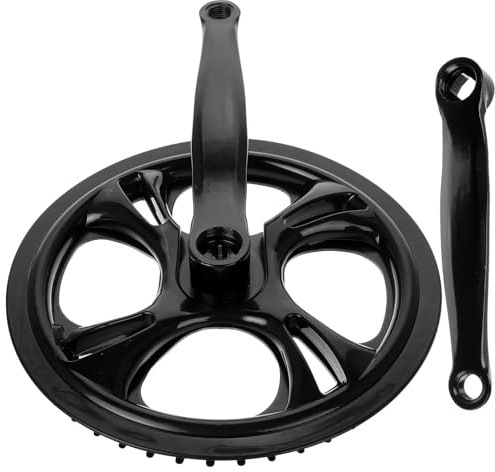PENIKOKO Guarnitura per Bicicletta Singola velocità 48 Denti in Ferro 170 MM Pedivelle per Mountain Bike Leggere e Stabili Set Guarnitura Portatile per Ciclismo Outdoor e Viaggi