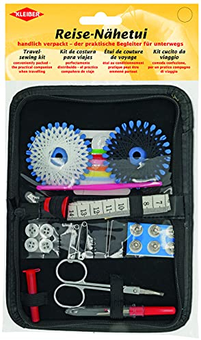 Kleiber + Co.GmbH Reise-Nähetui, schwarz, 15 x 9,5 x 2 cm 920-12