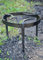 Battle-Merchant Dreibein mittelalterlich, Schmiedestahl, rund, 1,55 kg, schwarz