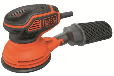 BLACK+DECKER Orbital Sander, 5-inch Disc Sander, Corded (BDERO600)