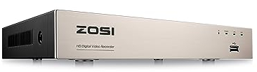 ZOSI 8 Canales 5MP Lite H.265+ DVR Videograbador para CCTV Kit Cámaras de Vigilancia, Salida HDMI/VGA, Alarma de Movimiento, sin Disco Duro