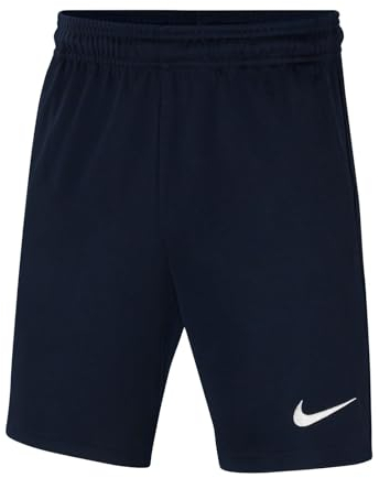 Nike Unisex-Child Dri-fit Park Shorts, Obsidian/Obsidian/White, L