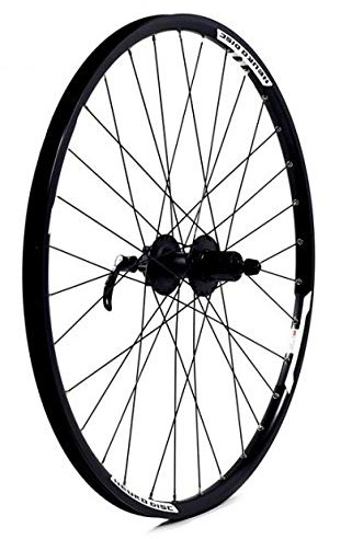 HBR KX Wheels: MTB 27.5 650B Doublewall Q/R Cassette Wheel Disc Brake in Black (Rear)-BLACK -27.5
