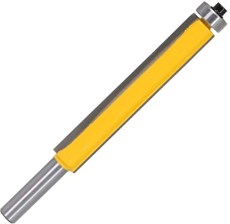 1 pz punta for router diritta extra lunga, gambo da 8 mm lama extra lunga da 118 mm finitura a filo frese diritte in metallo duro utensili for la lavorazione del legno