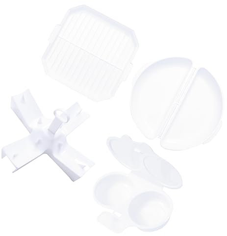 PHENOFICE Ensemble D'ustensiles De Cuisson Cuiseur Vapeur Pour Micro-ondes Boîte À Frites Support À Pommes De Terre Gril À Bacon Outil De Cuisson Maison