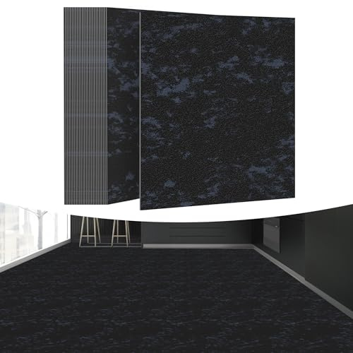 YRHome 54 stycken PVC-golvbeläggning självhäftande 5,02 m² vinylgolv golvplattor självhäftande plattor 30 x 30 cm venylgolvbeläggning laminat vattentät halkfri PVC-kakel kakeloptik marinblå