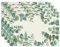 Grüner Eukalyptus Platzsets Set 4 Stück, Tischset Eukalyptus, Waschbar Platzsets Frühling Sommer Platzdeckchen, Tischset Frühling, Oster Tischdeko Küche, Drinnen Urlaub Party Deko 30x45cm