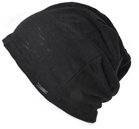 CHARM Cappello Uomo E Donna in 100% Lino, Nero