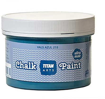 CHALK PAINT TITAN ARTS ULTRA MATE 250ML PINTURA A LA TIZA (VALS AZUL)
