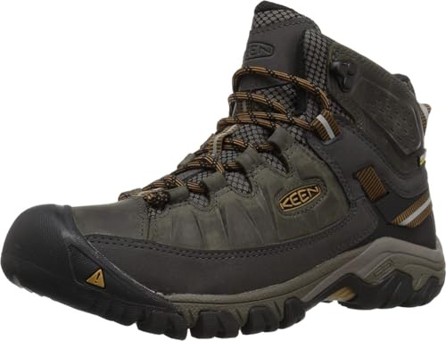 KEEN Herren Targhee 3 Mid Waterproof Wanderstiefel, Black Olive Golden Brown, 40 EU
